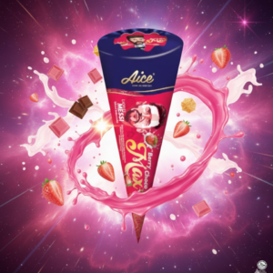 AICE Berry Choco Max Cone