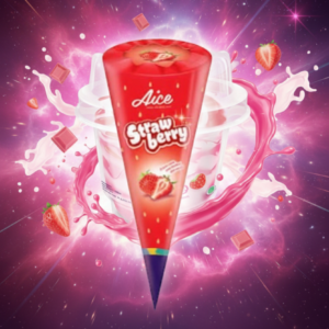 AICE Strawberry Cone